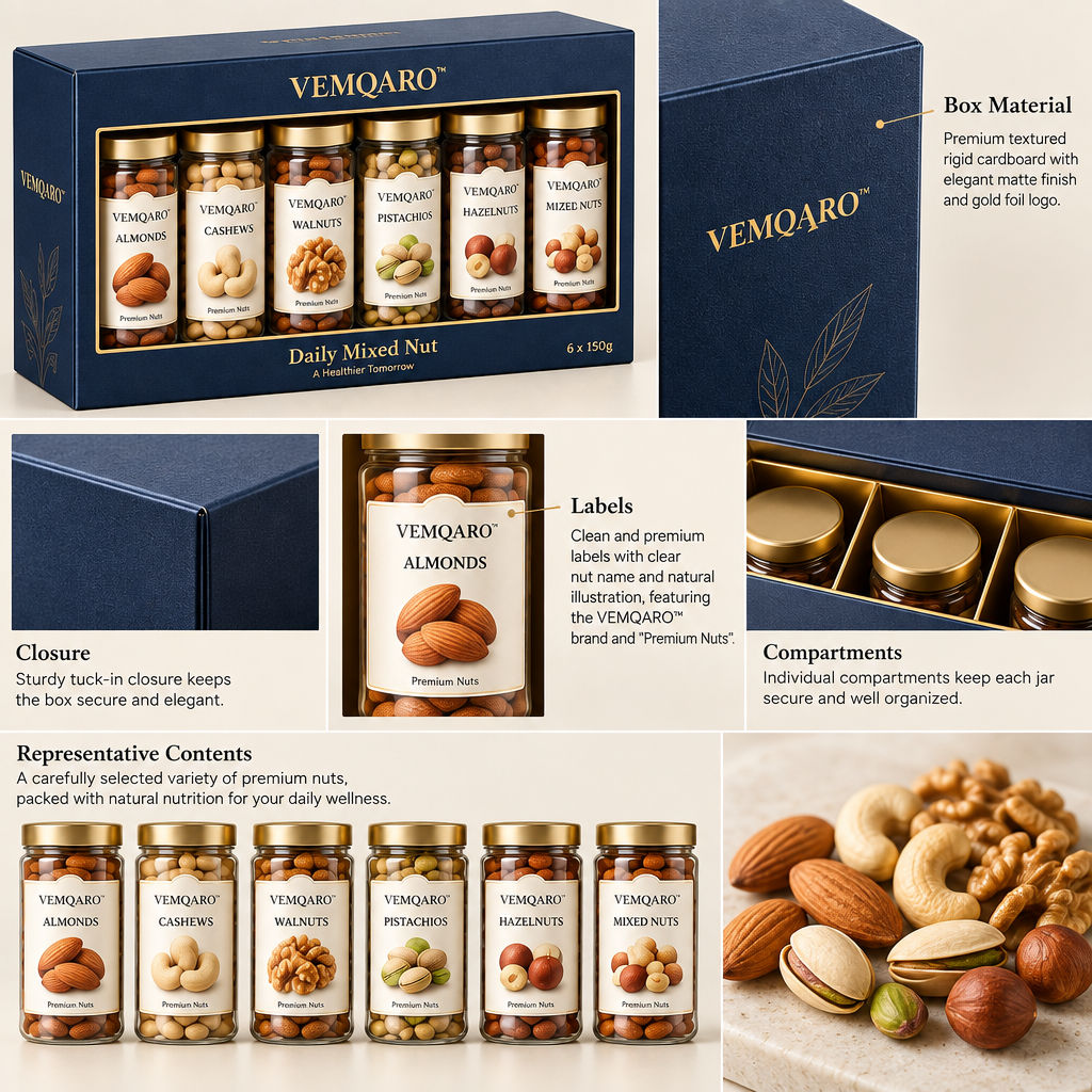 VEMQARO™ Daily Mixed Nut Gift Box image 6