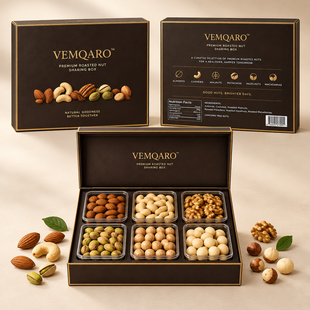 VEMQARO™ Premium Roasted Nut Sharing Box primary image