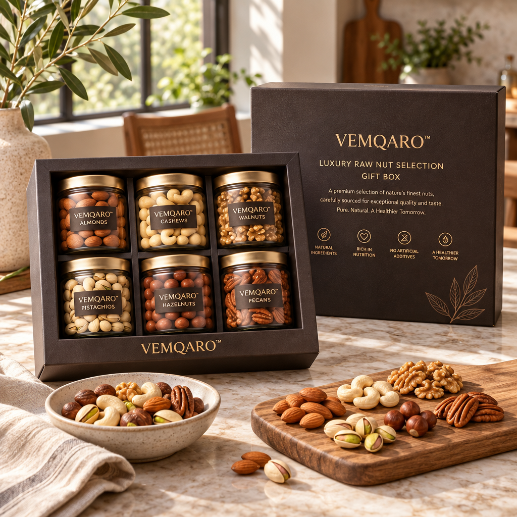 VEMQARO™ Luxury Raw Nut Selection Gift Box image 2