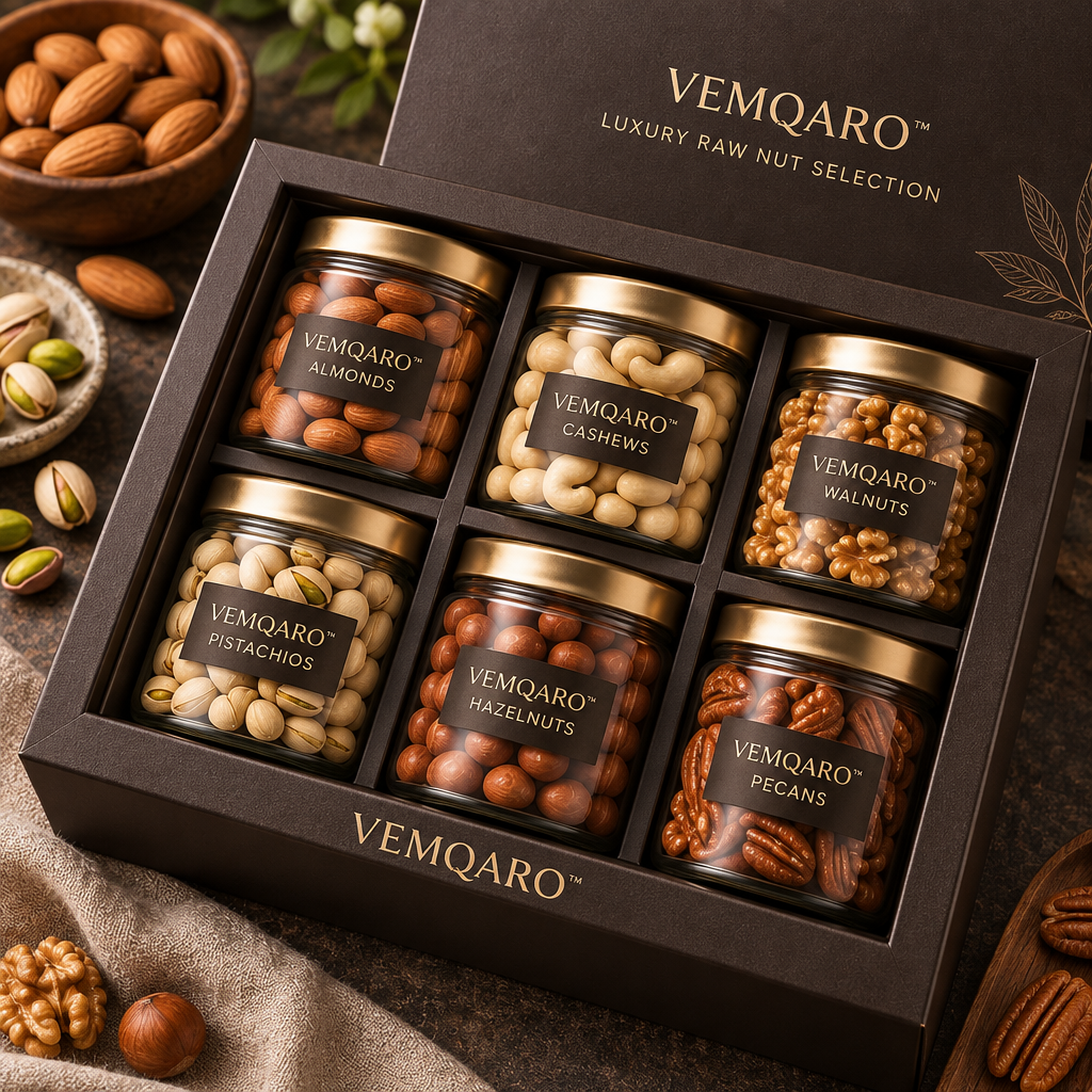 VEMQARO™ Luxury Raw Nut Selection Gift Box image 3