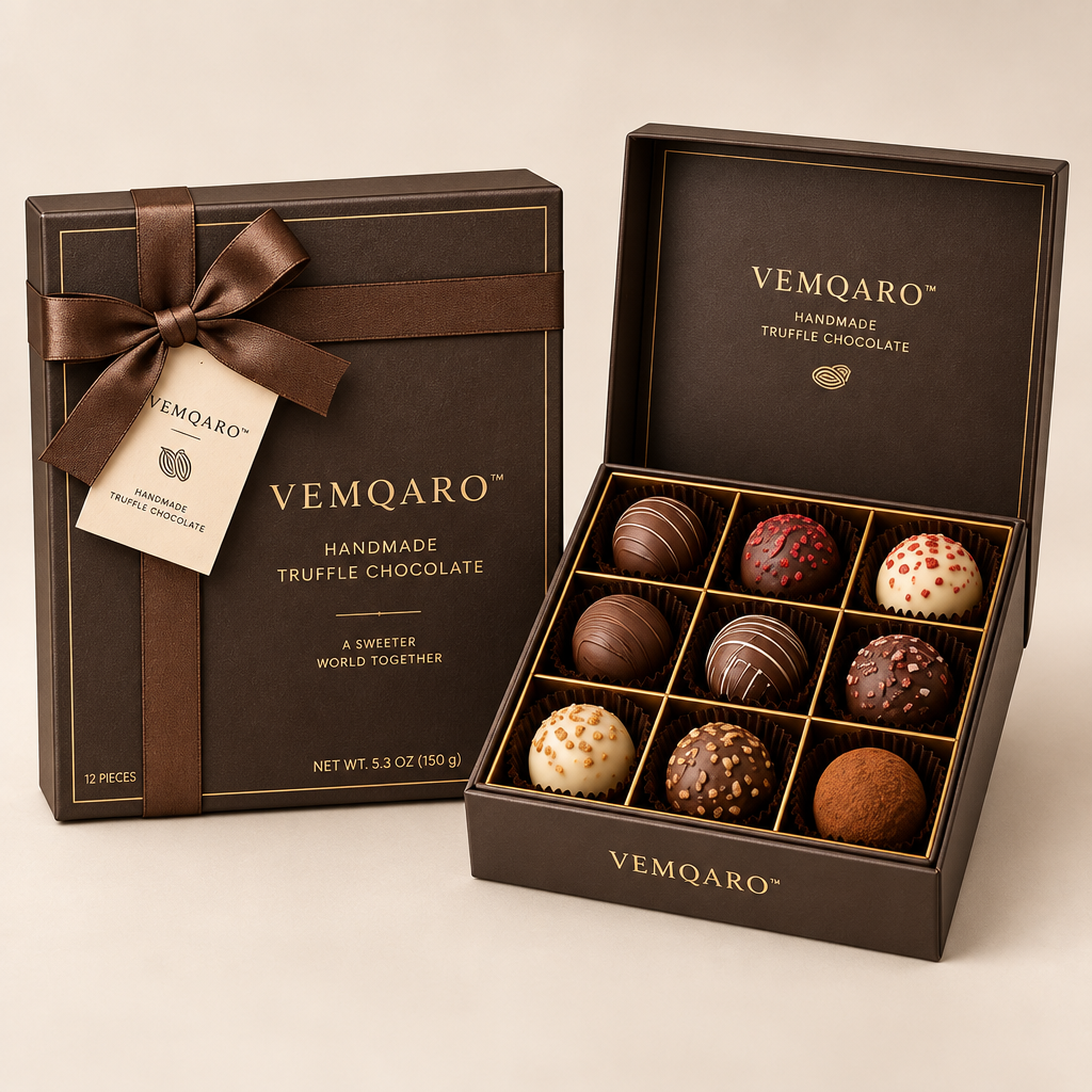 VEMQARO™ Handmade Truffle Chocolate Gift Box primary image