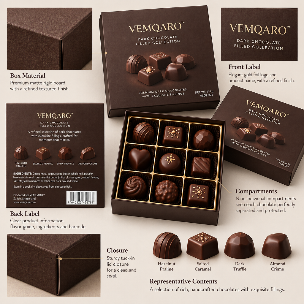 VEMQARO™ Dark Chocolate Filled Collection image 6