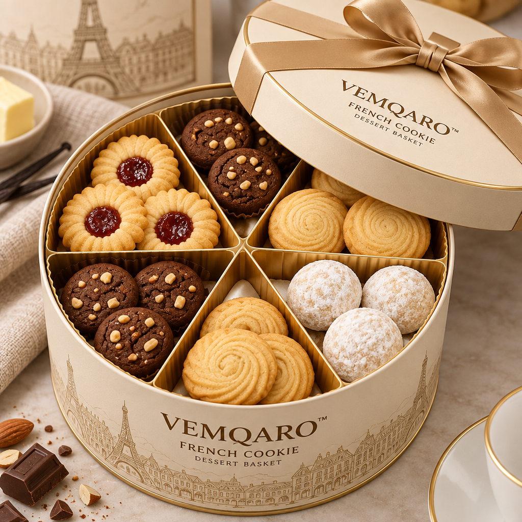 VEMQARO™ French Cookie Dessert Basket image 3