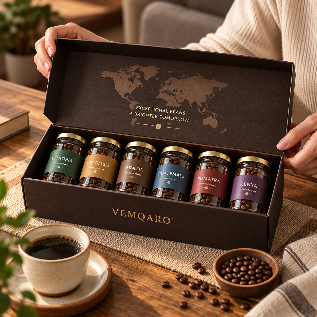 VEMQARO™ Premium Coffee Bean Tasting Box image 4