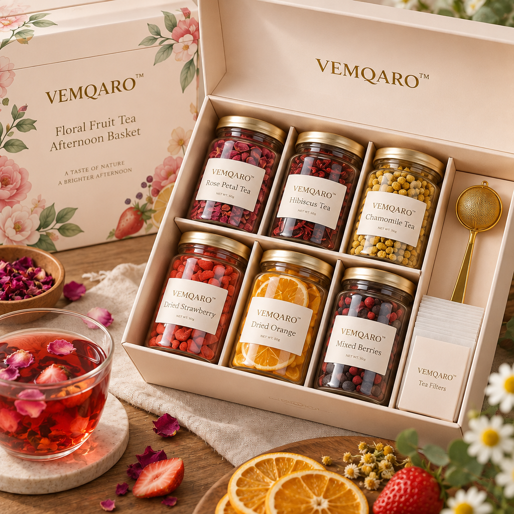 VEMQARO™ Floral Fruit Tea Afternoon Basket image 3