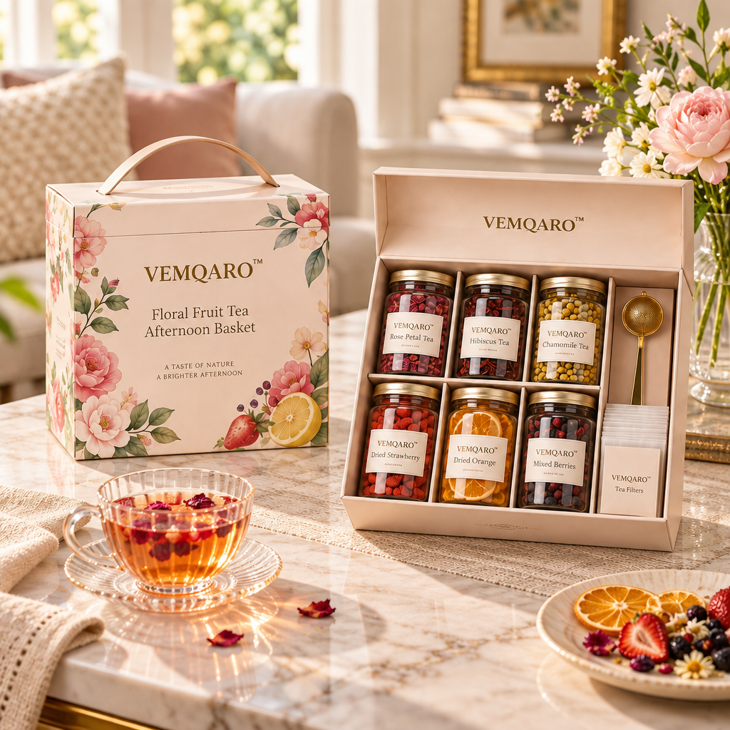 VEMQARO™ Floral Fruit Tea Afternoon Basket image 5